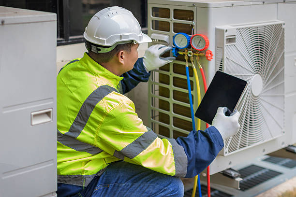 Professional Ductwork Repair technician working in Black Earth, WI